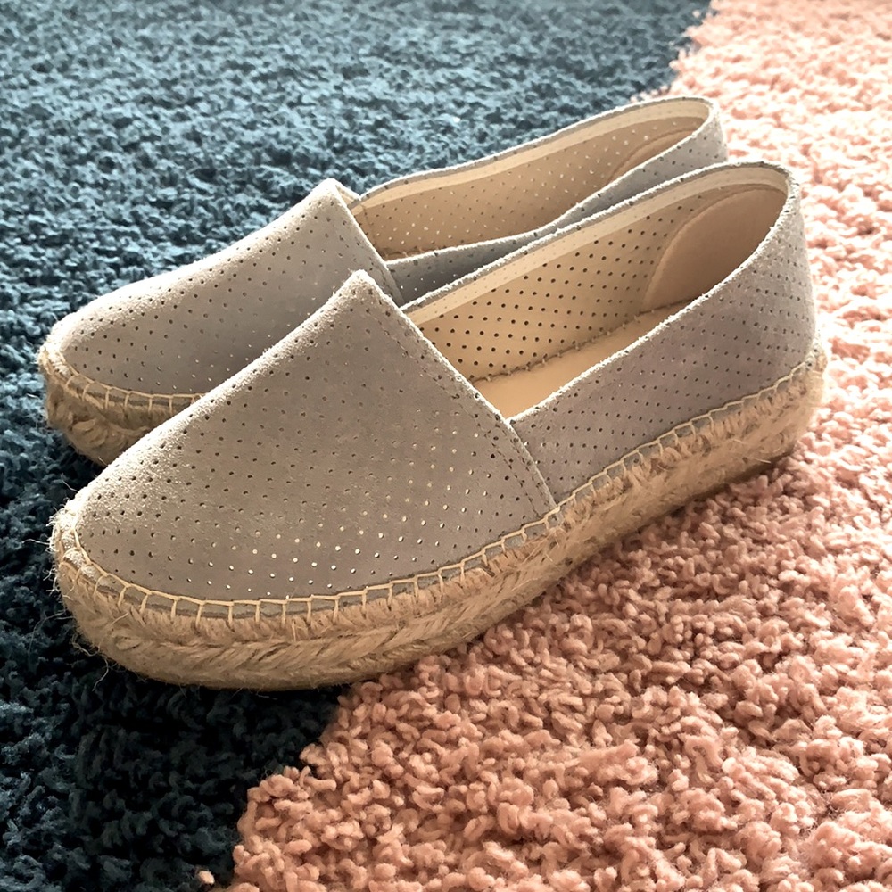 Espadrij Gray Slip on Espadrilles